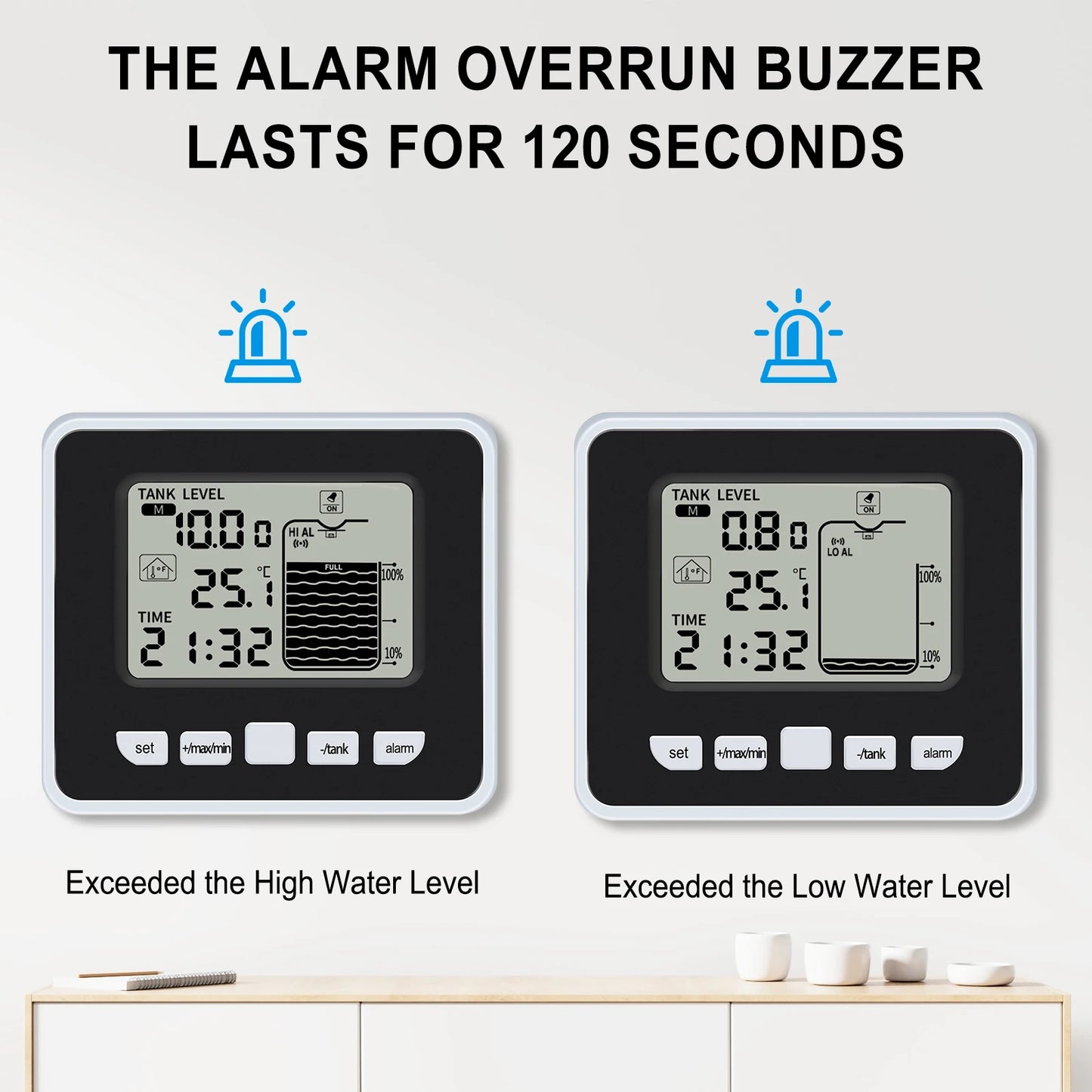 جهاز مراقبة مستوى المياه لاسلكي للخزانات | Wireless Water Tank Level Monitor