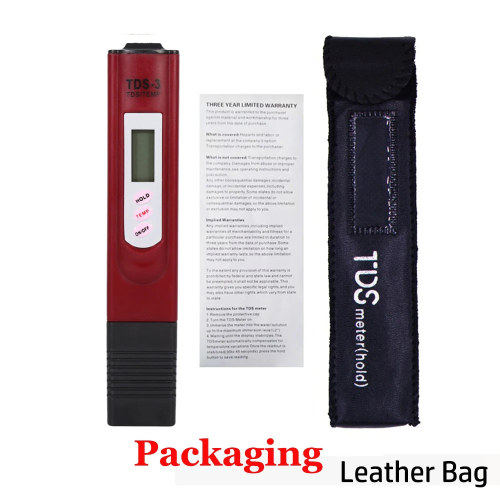جهاز قياس TDS الرقمي المحمول لفحص جودة المياه | Portable LCD Digital Water Quality Tester