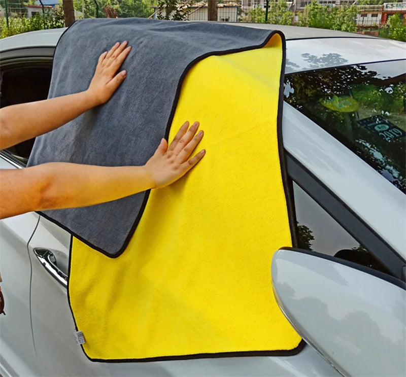 منشفة مايكروفايبر كبيرة لغسيل وتجفيف السيارات | Super Absorbent Microfiber Car Drying Towel