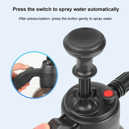 رشاش رغوة يدوي 2 لتر لغسيل السيارات والتنظيف – 2L Hand-held Foam Sprayer Car Wash Pressure Bottle