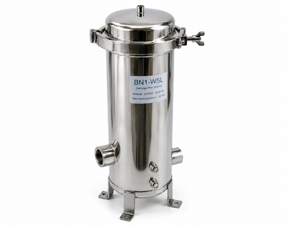 Stainless Steel 5-Cartridge Filter Housing 40 Inch BN1-W5L4 | حاوية فلاتر ستانلس ستيل 5 شمعات 40 بوصة BN1-W5L4