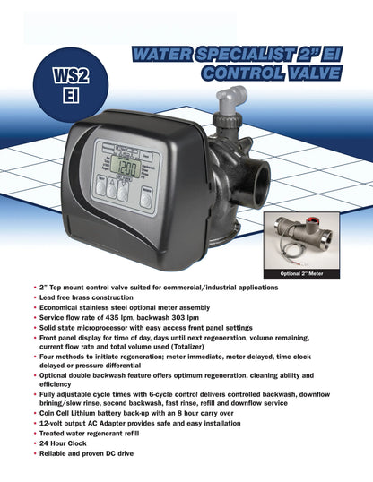 رأس فلتر رملي وسوفتنر ديجيتال Clack أمريكي | Clack Digital Sand Filter & Softener Control Valve