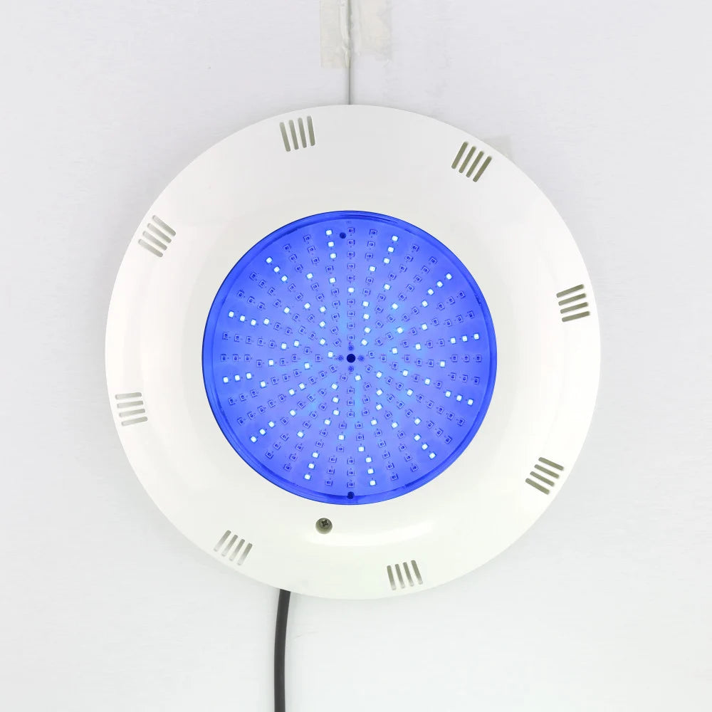 كشاف مسبح بلاستيك لطش جداري ليد بعدة الوان 12ف 24 واط