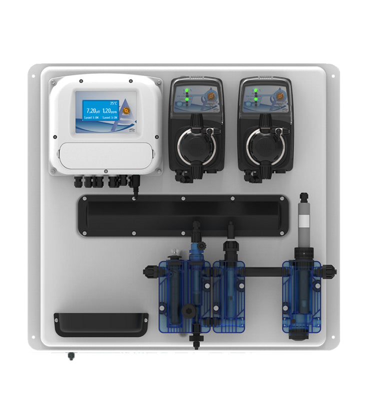 AQUA A-POOL TOP+ automatic chemical dosing panel