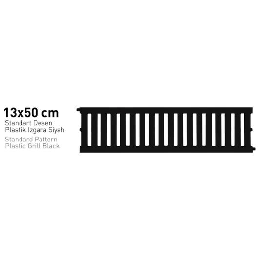 جريل شبك اسود 13*50سمblack-grating-13x50cm