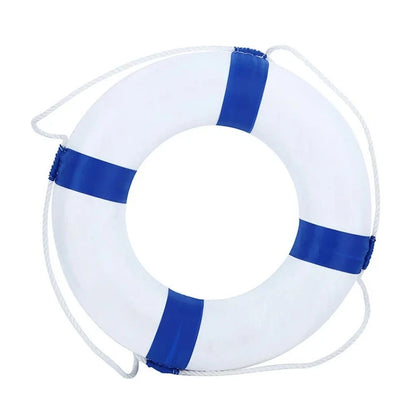 طوق نجاة أبيض وأزرق | White & Blue Lifebuoy Ring
