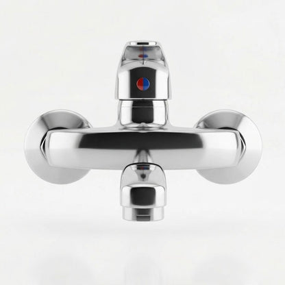 خلاط حائط كروم بمقبض مفرد ورقبة متحركة  شركة التجهيزات المائيةchrome-wall-mixer-tap-swivel-spout