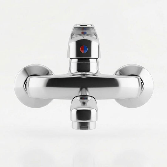 خلاط حائط كروم بمقبض مفرد ورقبة متحركة  شركة التجهيزات المائيةchrome-wall-mixer-tap-swivel-spout