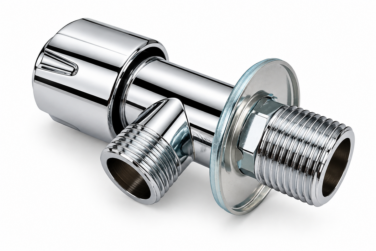 Chrome Wall-Mounted Shower Diverter Valve | محول دش جداري كروم