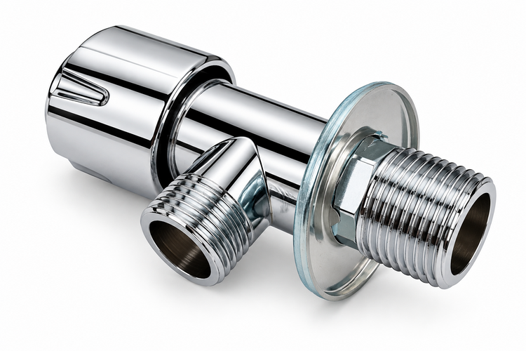 Chrome Wall-Mounted Shower Diverter Valve | محول دش جداري كروم
