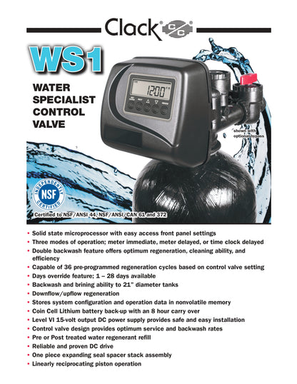 رأس فلتر رملي وسوفتنر ديجيتال Clack أمريكي | Clack Digital Sand Filter & Softener Control Valve