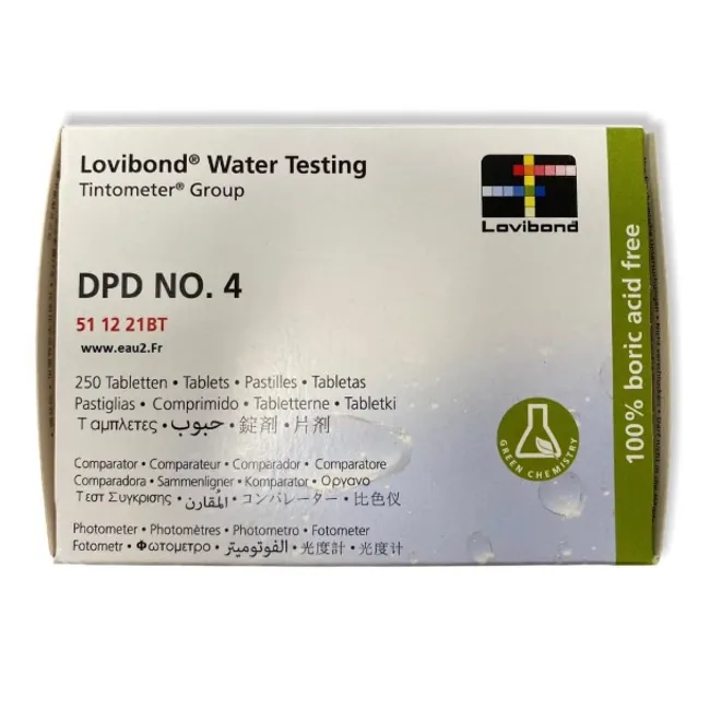 أقراص DPD No.4 لاختبار المياه 250 قرص | Water Test