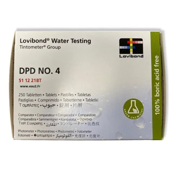 أقراص DPD No.4 لاختبار المياه 250 قرص | Water Test