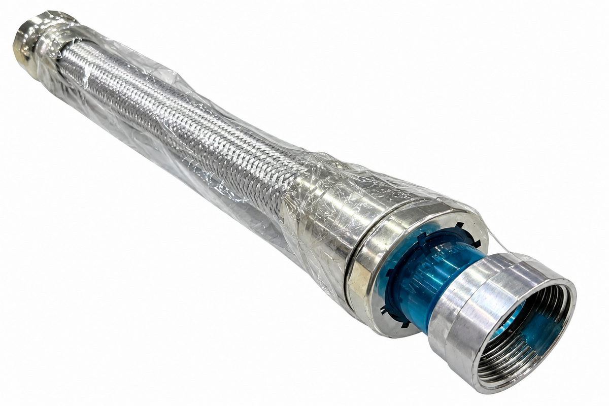 Flexible Shower Hose with Chrome Fittings | خرطوم دش مرن مع وصلات كروم