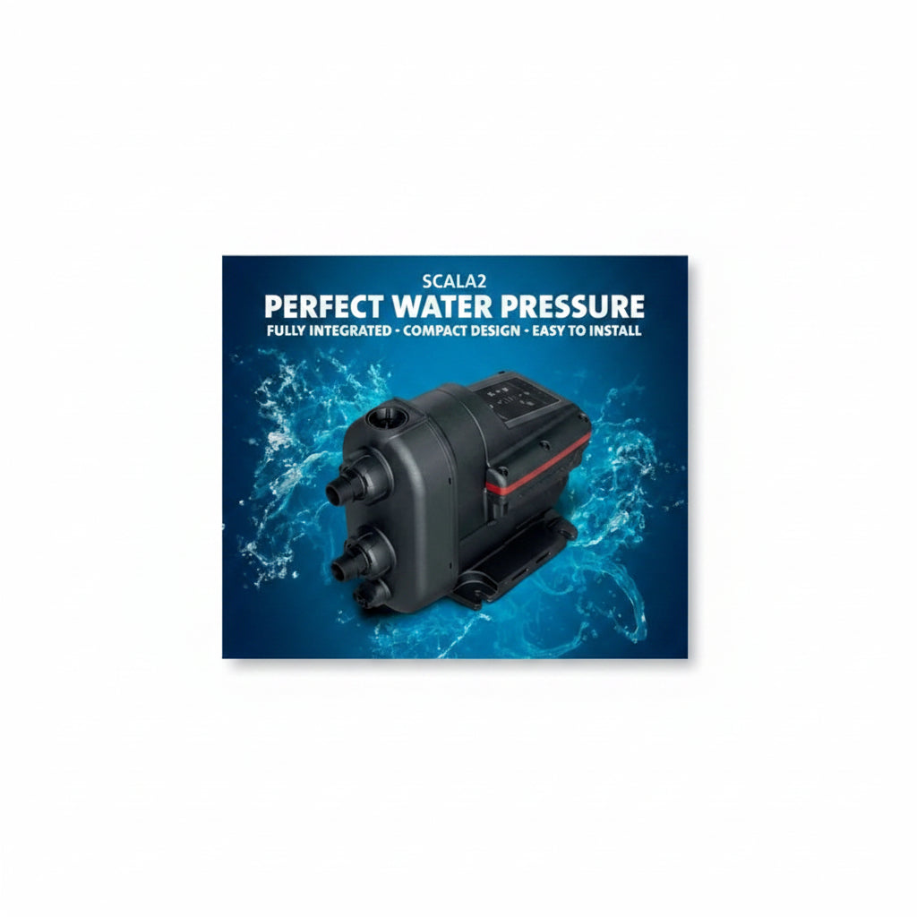 مضخة ضغط مياه Grundfos SCALA2‏ 3/4 حصان | Grundfos SCALA2 Booster Pump 3/4 HP