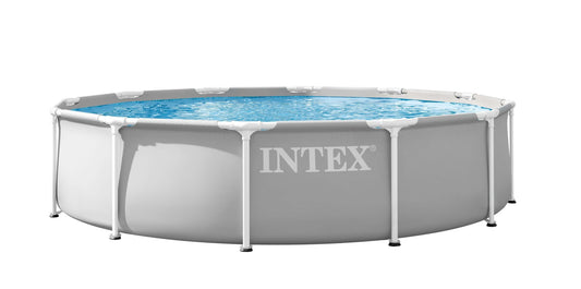 مجموعة حمام سباحة بريزم فريم بريميوم 12 قدم × 30 بوصة إنتكس | Intex Prism Frame Premium Pool Set 12ft x 30in INT26712