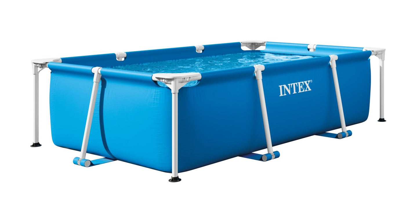 حمام سباحة بإطار معدني مستطيل إنتكس للأعمار 6 سنوات فأكثر | Intex Rectangular Frame Pool Ages 6+ INT28270