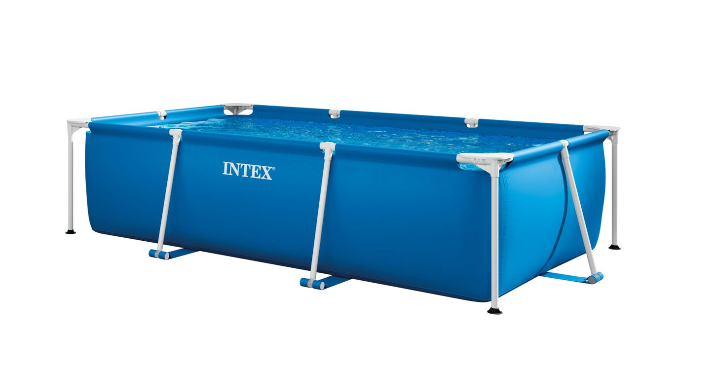 حمام سباحة مستطيل بإطار معدني 3.0 × 2.0 × 0.75 متر إنتكس | Intex Rectangular Frame Pool 3.0 x 2.0 x 0.75m INT28272