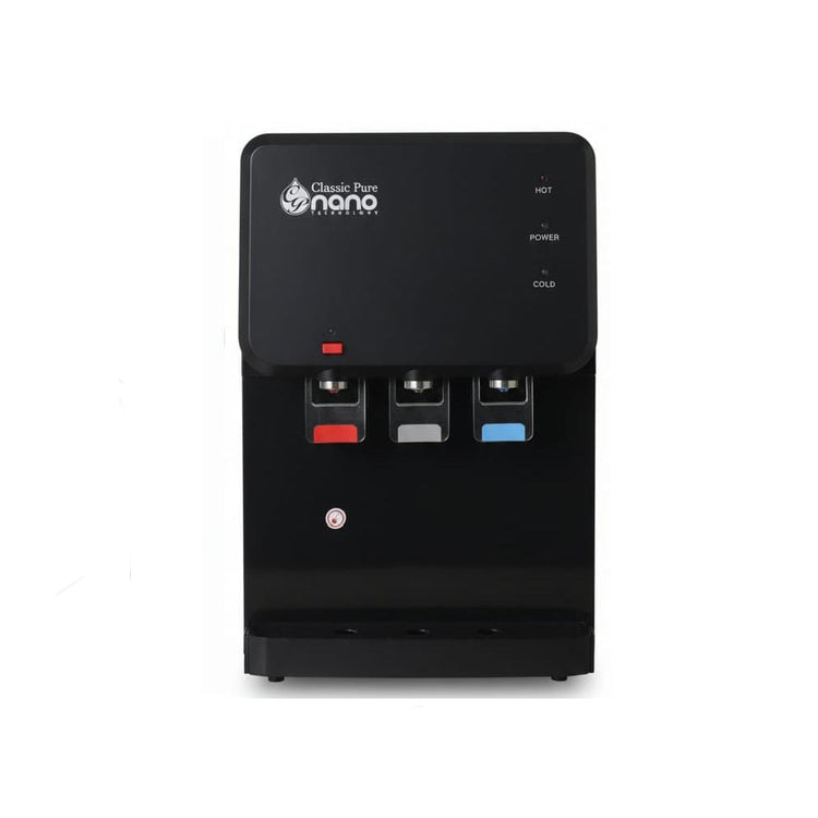 برادة مياه Nano بخزان داخلي 3 صنابير أسود | Nano Water Cooler with Internal Tank 3 Taps Black