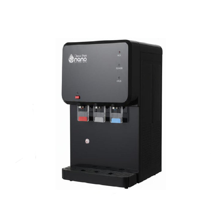 برادة مياه Nano بخزان داخلي 3 صنابير أسود | Nano Water Cooler with Internal Tank 3 Taps Black