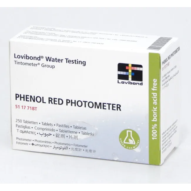أقراص Phenol Red للفوتوميتر 250 قرص | اختبار pH