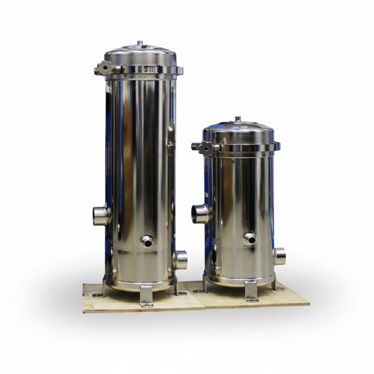 فلتر مركزي ستانلس ستيل 24 شمعة 40 بوصة | SS316 Stainless Steel Cartridge Filter Housing 24 × 40 Inch