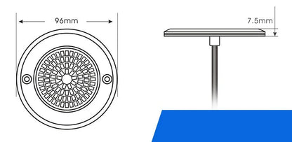 كشاف فلات RGB للمسابح –  10 واط