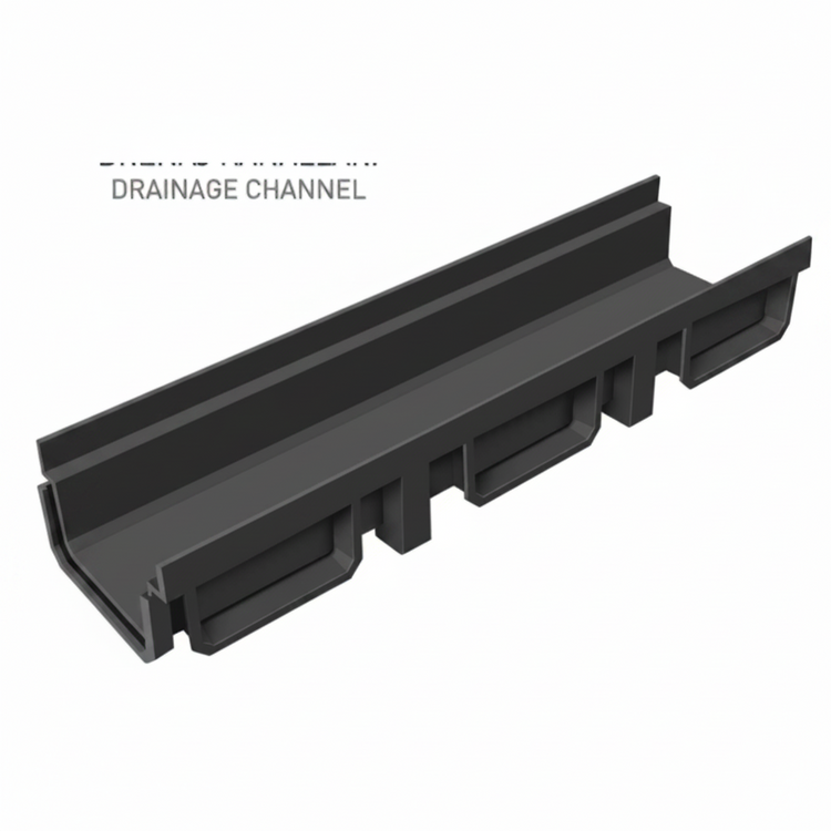 قناة جريل تركية سوداء 13 × 50 سم | Turkish Drain Channel 13 × 50 cm Black