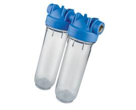Atlas Filtri DP Duo 20 inch blue filter housing