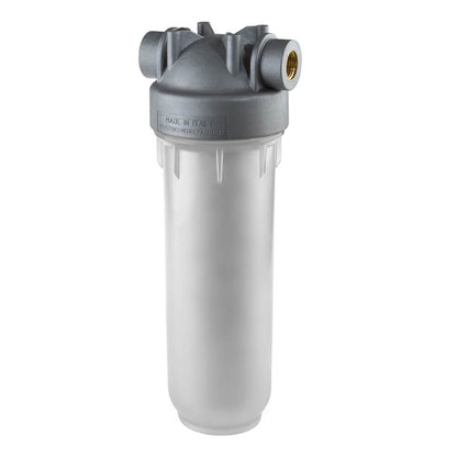 Atlas Filtri DP SNAKE Mono 10 inch transparent antimicrobial filter housing